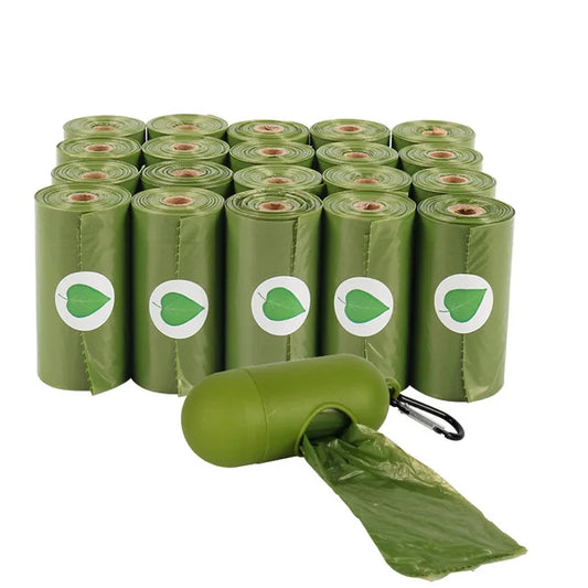 Large Biodegradable Dog Poop Bags - Leak-Proof, Strong, Scented Pet Waste