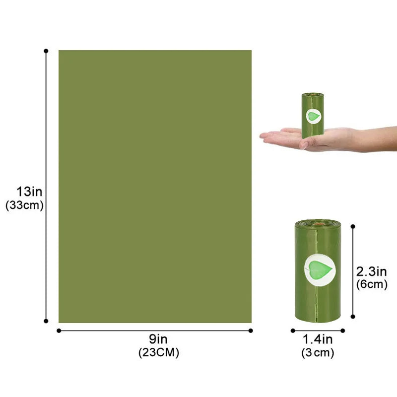 Large Biodegradable Dog Poop Bags - Leak-Proof, Strong, Scented Pet Waste