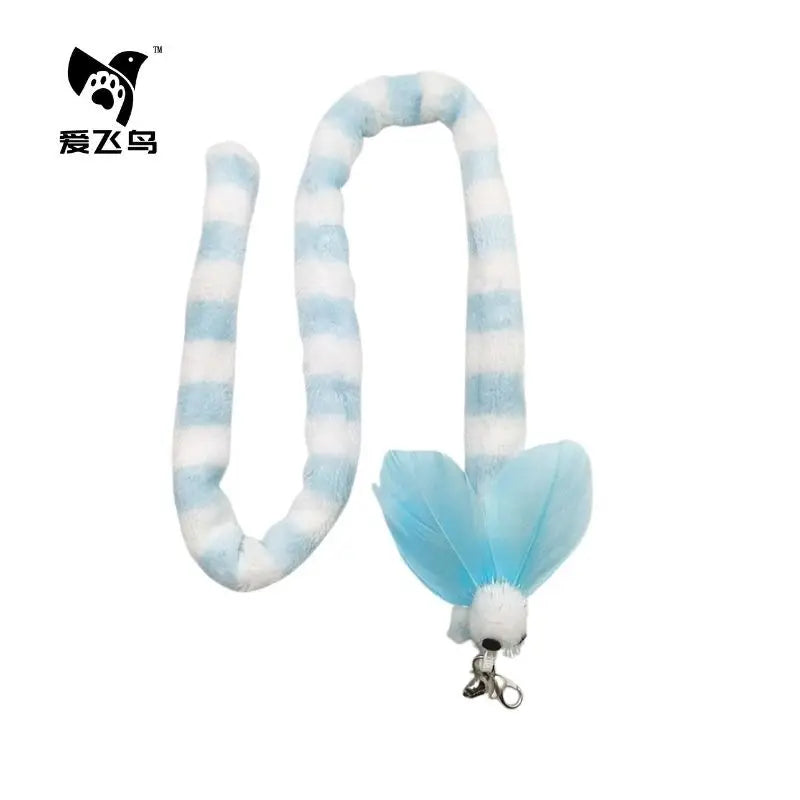 Premium Interactive Cat Feather Teaser Wand with Replaceable Heads and Bell